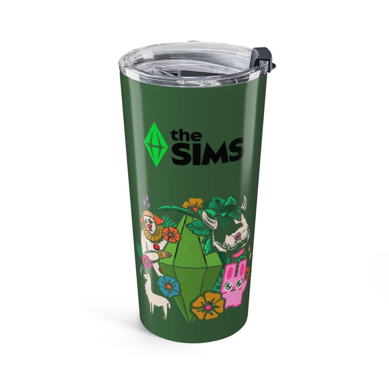 Bicchiere termico personalizzato The Sims Plumbob / Bicchiere da 20 oz per videogiochi immagine 5