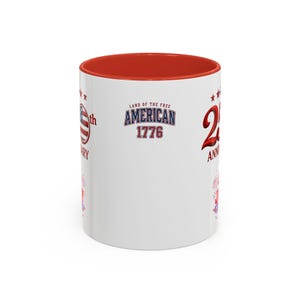 25th Anniversary 4th of July Coffee Mug | American Independence 1776 image 2
