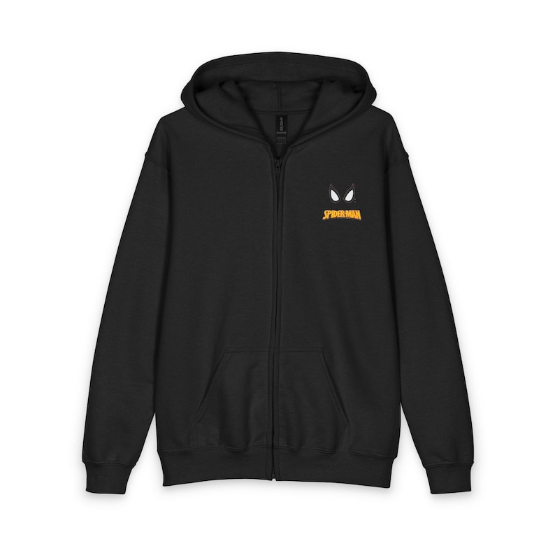 Spider Hoodie met rits voor jongeren | Rode Spider-Man hoodie met rits afbeelding 3