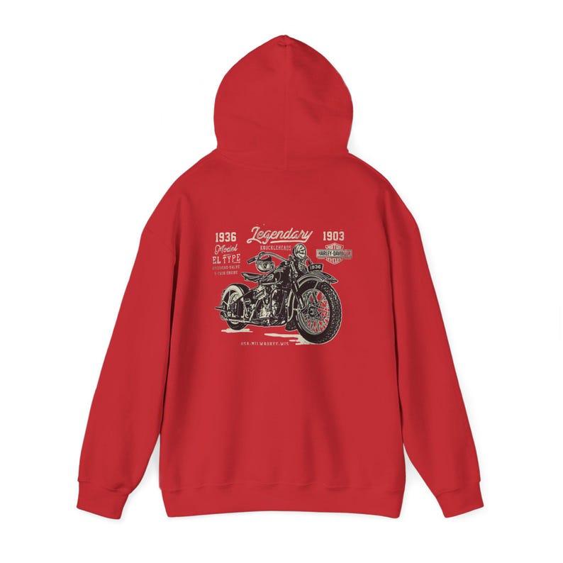 Harley Davidson fans, motorcycle riders, Vintage Motorcycle Hoodie | Harley-Davidson Script Logo image 8