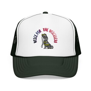 Voice for the Voiceless Foam Trucker Hat | Rescue Dog Paw Print Design image 5