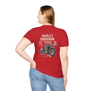 Harley Davidson Script Logo T-Shirt | Motorcycle Retro Tee image 12