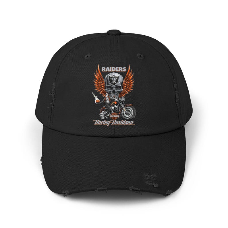Czapka Harley Davidson z bawełny w stylu vintage, sportowa czapka motocyklowa zdjęcie 2