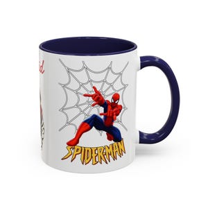 Caneca personalizada com o nome do Homem-Aranha, caneca decorativa para café (325ml, 445ml) | Ilustração de moletom do Homem-Aranha imagem 12
