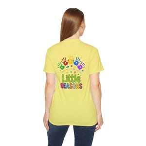 Colorful Handprints Little Reasons Tee | Kids Charity Awareness Shirt image 6