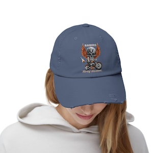 Czapka Harley Davidson z bawełny w stylu vintage, sportowa czapka motocyklowa zdjęcie 7