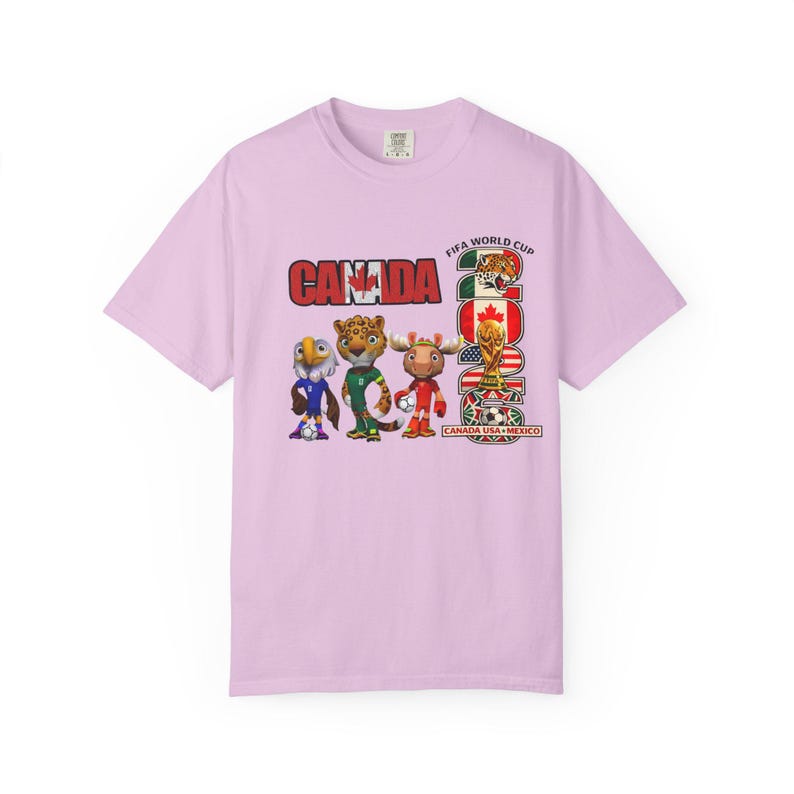 World Cup I Love Canada T-shirt esdoornblad | T-shirt met Canadese karakters afbeelding 9
