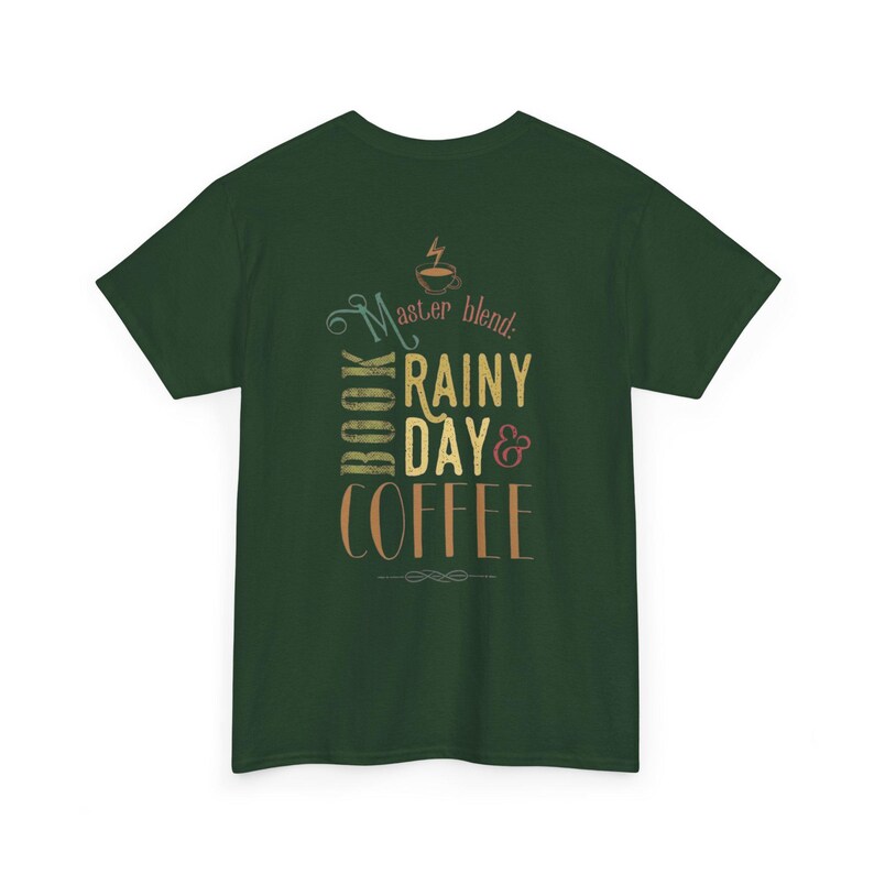 Book Lover,Bookish Rainy Day And Coffee Tee | 'Book Nerd' reading design image 11