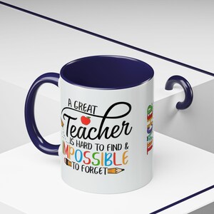 Un buen profesor es difícil de encontrar, imposible de olvidar. Taza de café/taza decorativa (325/444 ml) imagen 19