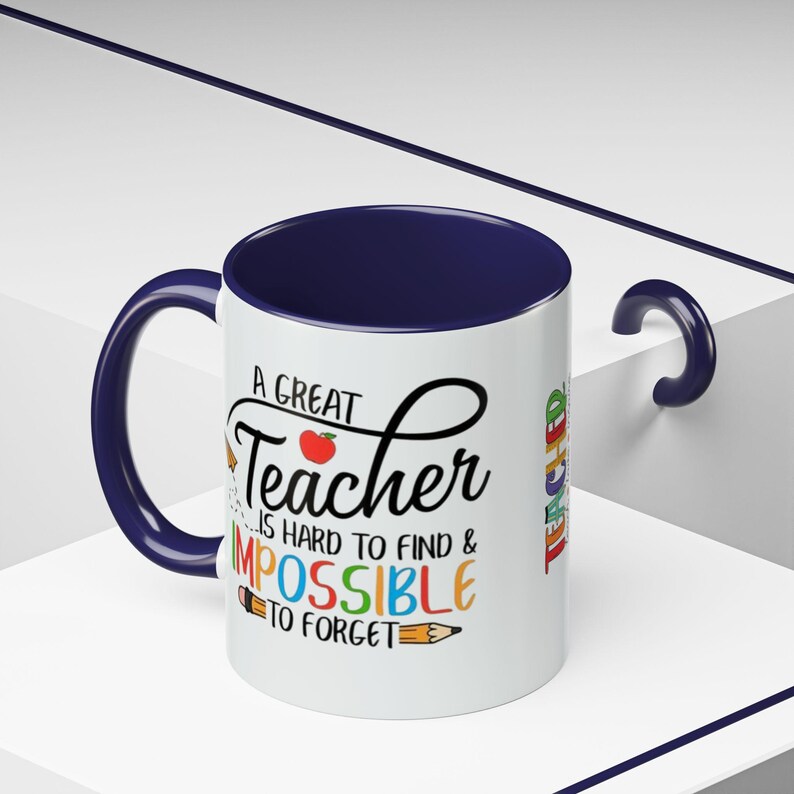 Un buen profesor es difícil de encontrar, imposible de olvidar. Taza de café/taza decorativa (325/444 ml) imagen 19