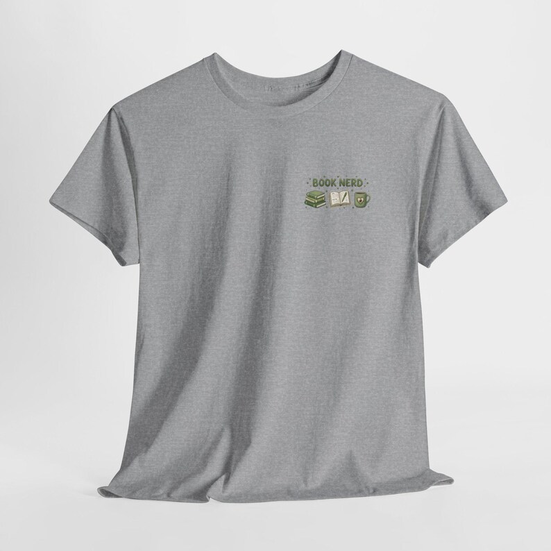Book Lover,Bookish Rainy Day And Coffee Tee | 'Book Nerd' reading design image 15