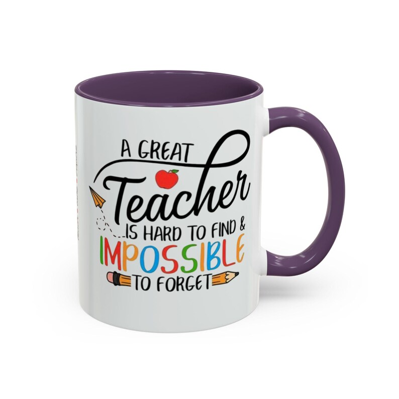 Un buen profesor es difícil de encontrar, imposible de olvidar. Taza de café/taza decorativa (325/444 ml) imagen 18
