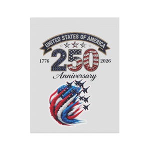 United States 250th Anniversary Garden Banner | Patriotic USA Flag Jets image 8