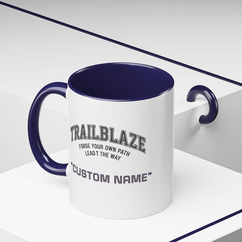 Custom Name Trailblaze 'Forge Your Own Path' Mug | Accent Coffee Mug image 17