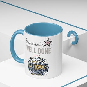Klasse von 2026 Abschluss Herzlichen Glückwunsch Tasse | Akzent-Kaffeebecher Bild 8