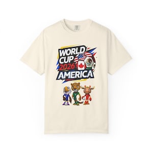 T-shirt WK voetbal 2026 America Soccer Mascottes | Amerikaans voetbalshirt afbeelding 6