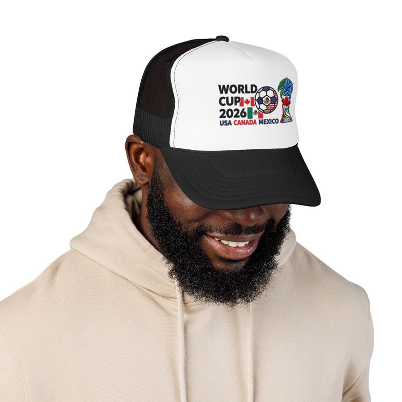 Gorra trucker de espuma con el logo del Mundial de Fútbol 2026 / EE. UU., Canadá, México imagen 18