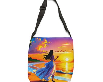 Gift for Mother's Day,a special bag,"Stylish Adjustable Tote Bag with All-Over Print - Perfect for Everyday Use!