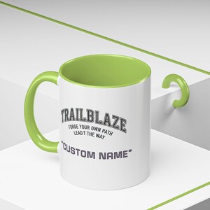 Custom Name Trailblaze 'Forge Your Own Path' Mug | Accent Coffee Mug image 11