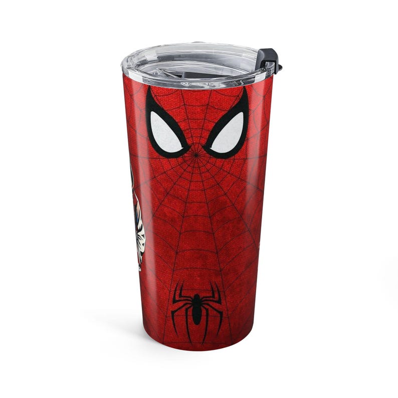Tumbler met spinnenhoodie-illustratie | Gepersonaliseerde roestvrijstalen reisbeker van 590 ml afbeelding 6