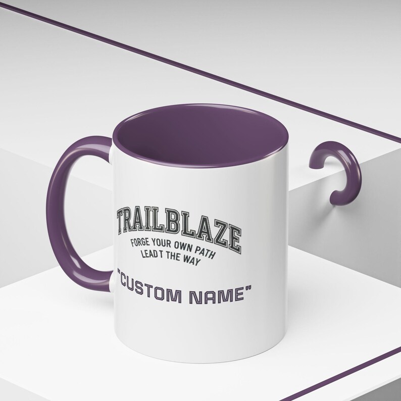 Custom Name Trailblaze 'Forge Your Own Path' Mug | Accent Coffee Mug image 12