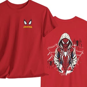 Spider-Man-Hoodie mit Grafikprint | Spinnennetz-Rückenprint Bild 1