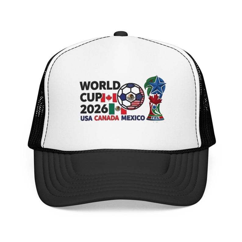 Gorra trucker de espuma con el logo del Mundial de Fútbol 2026 / EE. UU., Canadá, México imagen 6