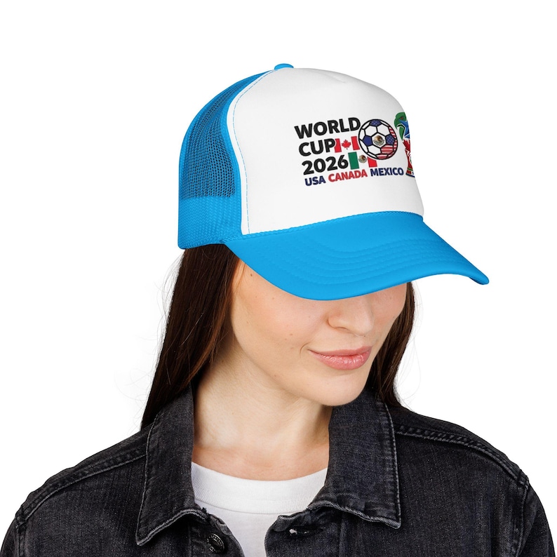 Gorra trucker de espuma con el logo del Mundial de Fútbol 2026 / EE. UU., Canadá, México imagen 15
