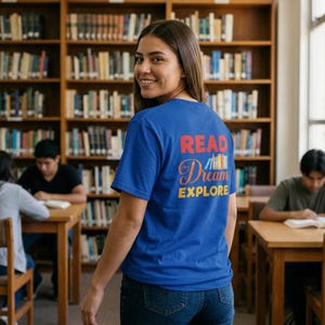 Book Lover tee | Read,dream,explore graphic T-Shirt image 3