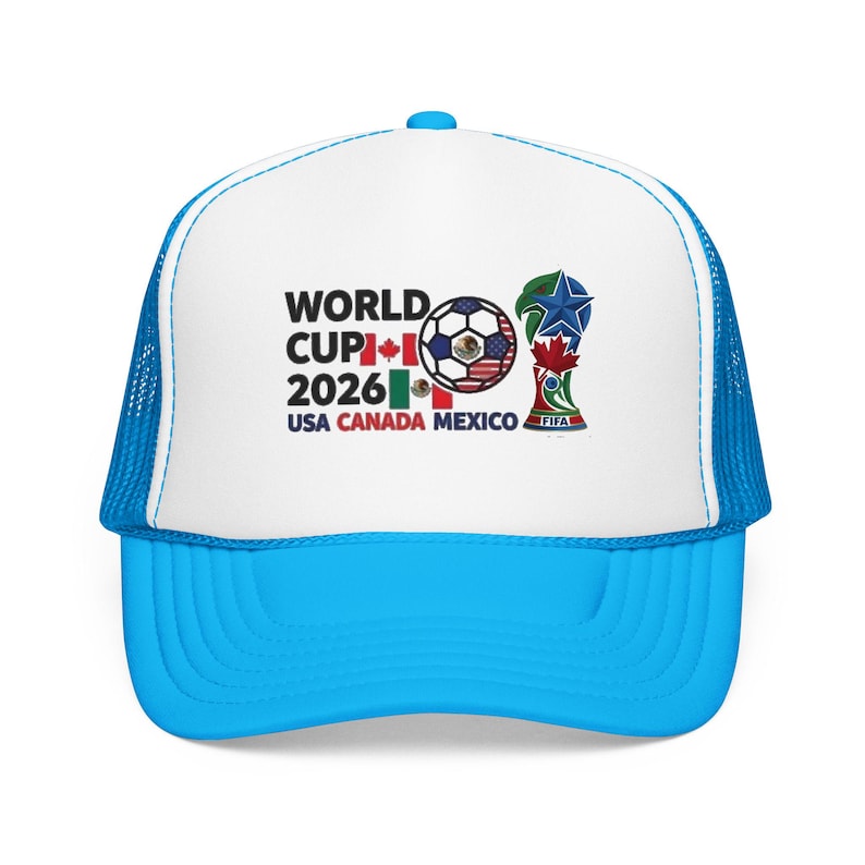 Gorra trucker de espuma con el logo del Mundial de Fútbol 2026 / EE. UU., Canadá, México imagen 2