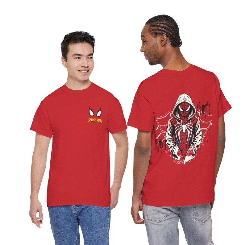Spider-Man-Hoodie mit Grafikprint | Spinnennetz-Rückenprint Bild 2