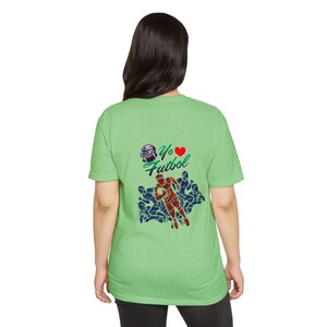 American Futboll T-shirt | Football Player Silhouette, Yo Amor ,Heart Accent image 18