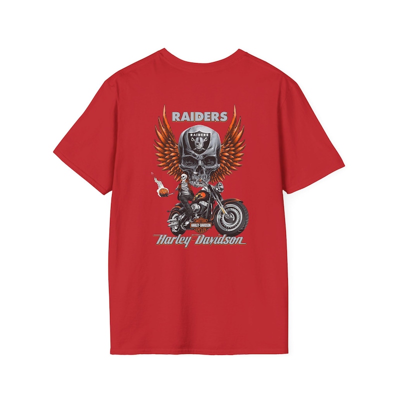 Harley Davidson Fans, Motorradfahrer, T-Shirt im Vintage-Stil | Biker Totenkopf Floral Brust Grafik Bild 16
