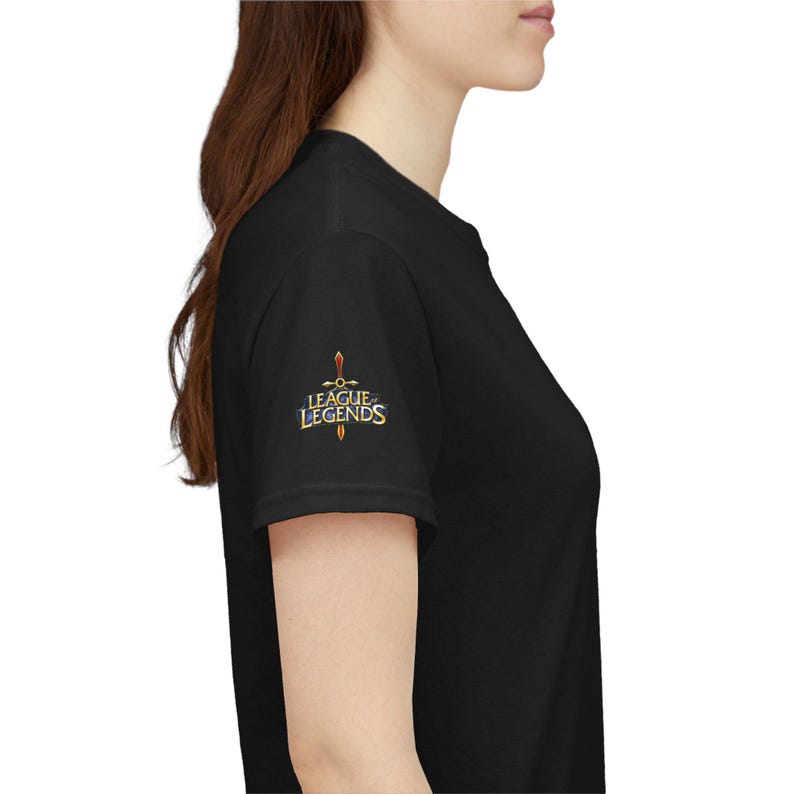 Jeu PC avec logo League of Legends Wild Rift | T-shirt imprimé emblèmes classés dans le dos image 17