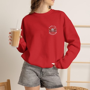 Raiders Skull Motorcycle with Wings Crewneck Sweatshirt | Harley Davidson Style image 12