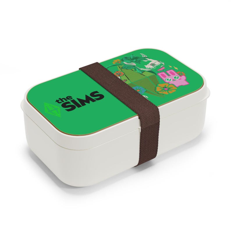 De Sims-personages collage Bento Lunchbox | Gaming-lunchbox, Plumbob-kunst afbeelding 2