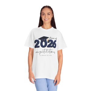 Class of 2026 Graduation 2026 T-Shirt | Congratulations Cap Toss image 9