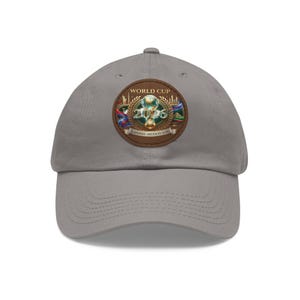 World Cup 2026 Soccer Ball Leather Patch Dad Hat | Round Patch Cap image 11
