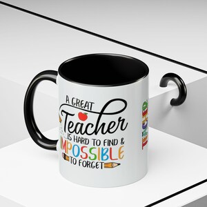 Un buen profesor es difícil de encontrar, imposible de olvidar. Taza de café/taza decorativa (325/444 ml) imagen 16