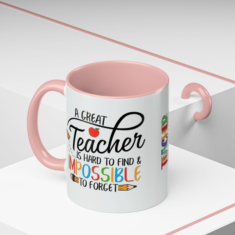 Un buen profesor es difícil de encontrar, imposible de olvidar. Taza de café/taza decorativa (325/444 ml) imagen 11