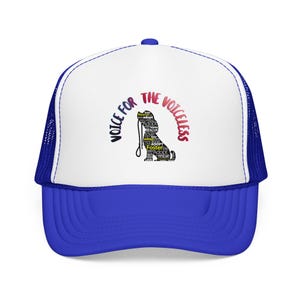 Voice for the Voiceless Foam Trucker Hat | Rescue Dog Paw Print Design image 12
