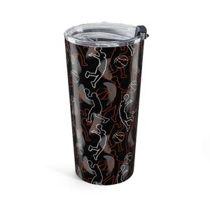 Back To Schol stainless steel body,Basketball Silhouette Thumbler Sports Travel Cup 20oz image 4