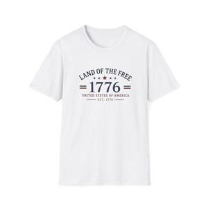 United States 250th Anniversary Land of the Free 1776 T-Shirt | Patriotic Tee immagine 5