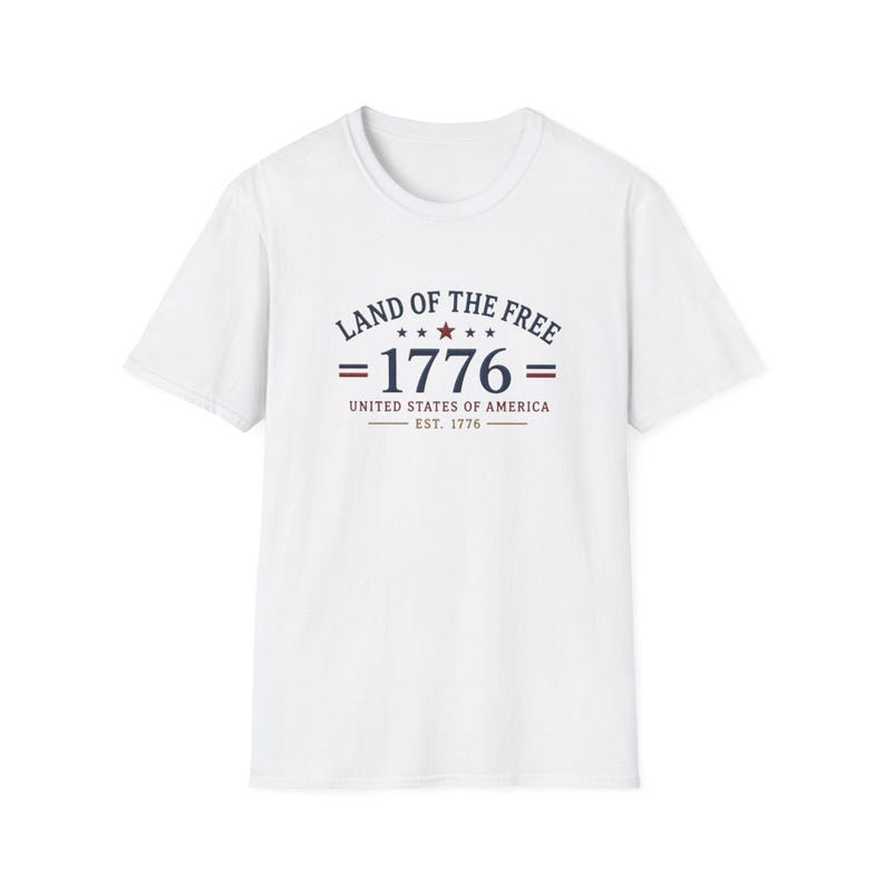 United States 250th Anniversary Land of the Free 1776 T-Shirt | Patriotic Tee immagine 5