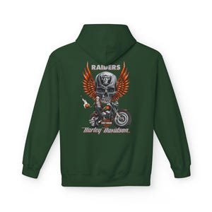 Harley Davidson fans Hoodie, motorcycle riders, vintage style | Biker Skull Floral Chest Graphic image 7