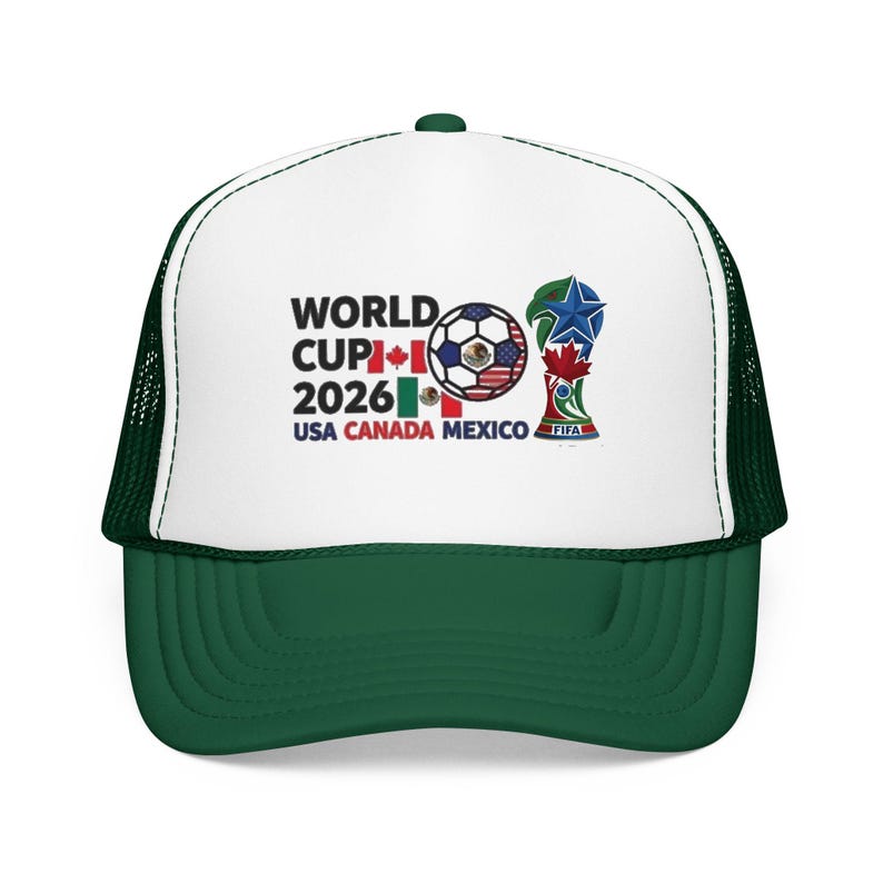 Gorra trucker de espuma con el logo del Mundial de Fútbol 2026 / EE. UU., Canadá, México imagen 9