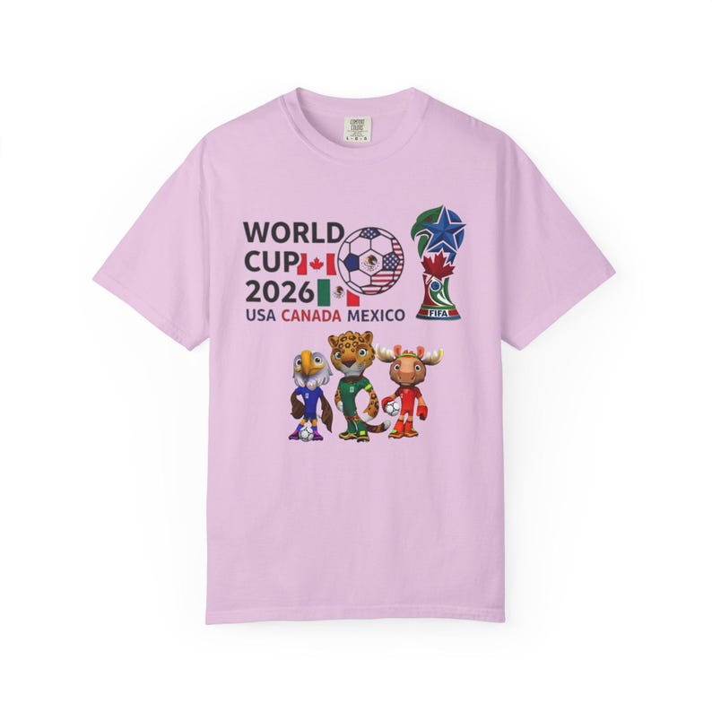 World Cup 2026 Mascots T-Shirt | USA Canada Mexico Soccer Tee image 14