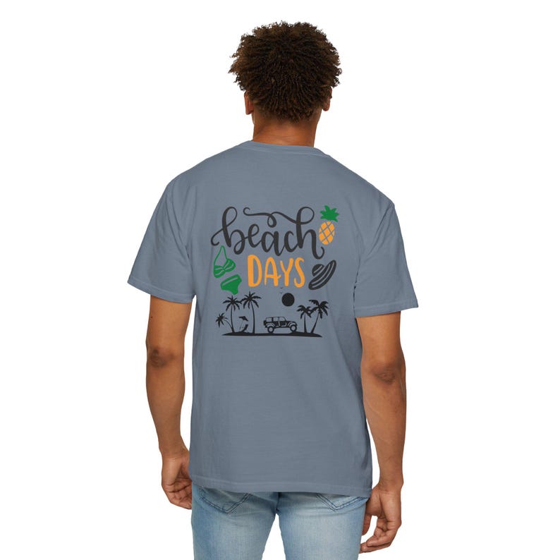 Sun Salt Sand Summer Beach T-shirt | Beach Days Graphic Tee image 19
