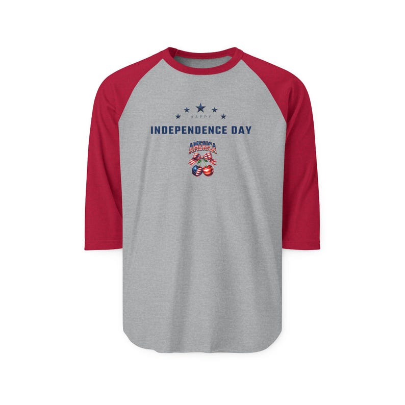 United States 250th Anniversary Raglan T shirt - Patriotic 3/4 Sleeve Baseball Tee image 5