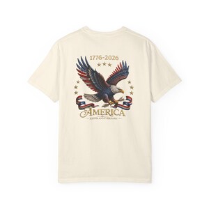 アメリカ建国250周年記念Tシャツ（1776年～2026年）｜愛国的な鷲、自由、国旗 画像 7